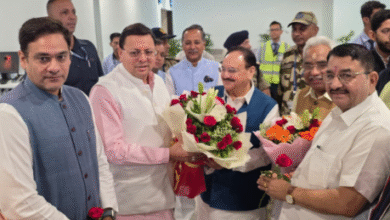 Photo of जेपी नड्डा पहुंचे जौलीग्रांट, सीएम धामी ने किया स्वागत, विधानसभा चुनाव तैयारी लेकर होगी बैठक
